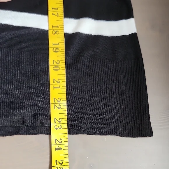 ZARA Stripes black and white turtle neck light knit sweater - Picture 12 of 13